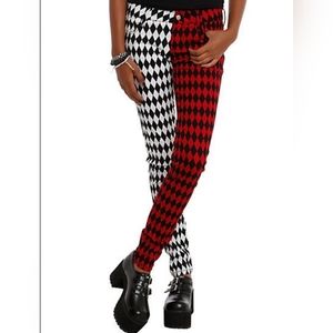 Royal bones mismatch checkered pants